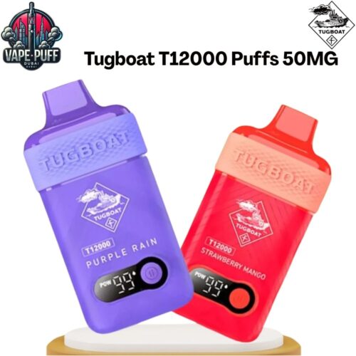 Tugboat T12000 Puffs 50MG All Flavors Disposable Vape in Dubai UAE