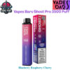 Vapes Bars Ghost Pro 3500 Puffs 20MG Blueberry Raspberry Cherry Disposable Vape in Dubai UAE