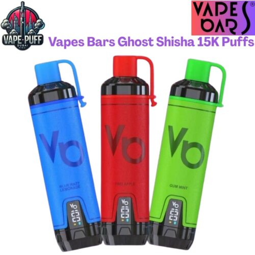 Vapes Bars Ghost Shisha 15000 Puffs 5MG All Flavors Disposable Vape in Dubai UAE