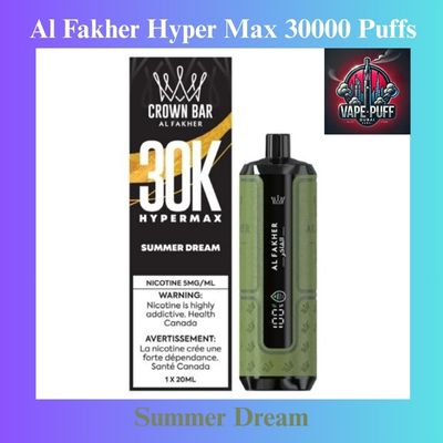 Smart Engineering & Flavor Mechanics in Al Fakher Crown Bar Hyper Max 30000 Puffs in Dubai
