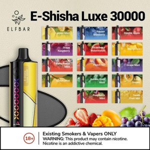 All Flavor of Elfbar E-Shisha Luxe 30000 Puffs