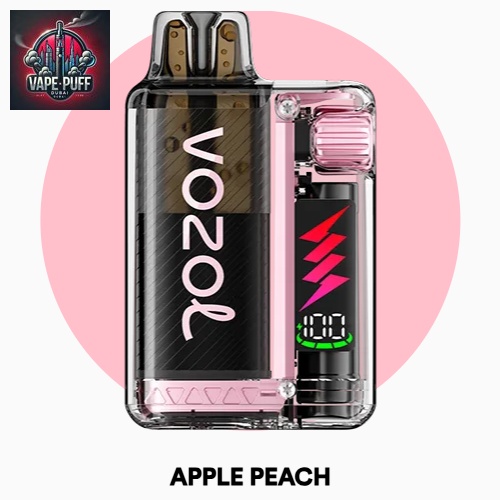 Apple Peach Flavor of Vozol Vista Plug 10000 Puffs, Vape Puff Dubai