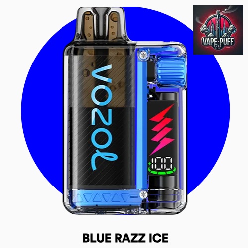 Blue Razz Ice Flavor of Vozol Vista Plug 10000 Puffs, Vape Puff Dubai