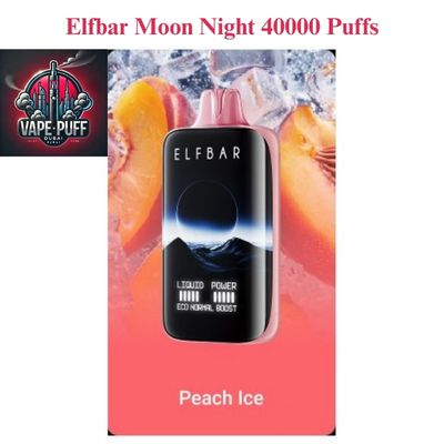 Low-Cloud Mode System of ELF BAR Moon Night 40000 Puffs 50MG for Stealth Vaping