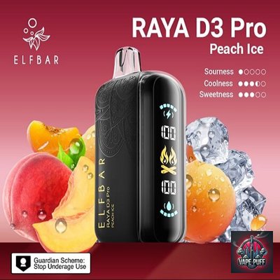 USB Type-C Charging – Fast & Future-Proof - ELFBAR Raya D3 Pro 30000 Puffs