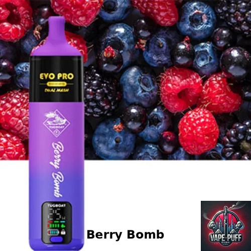 Berry Bomb Flavor of Tugboat EVO Pro 15000 Puffs