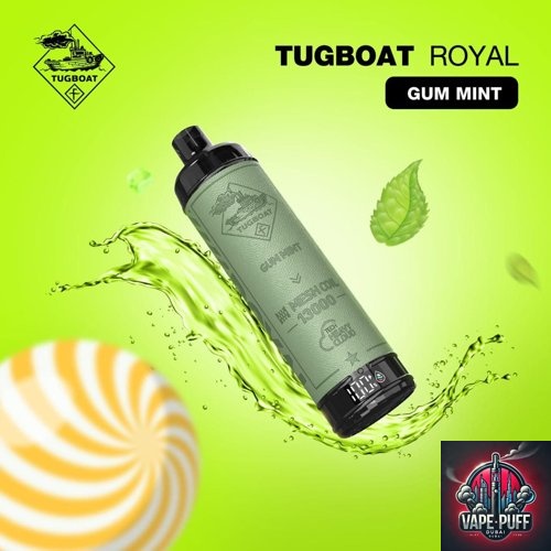Gum Mint Flavor of Tugboat Royal 13000 Puffs
