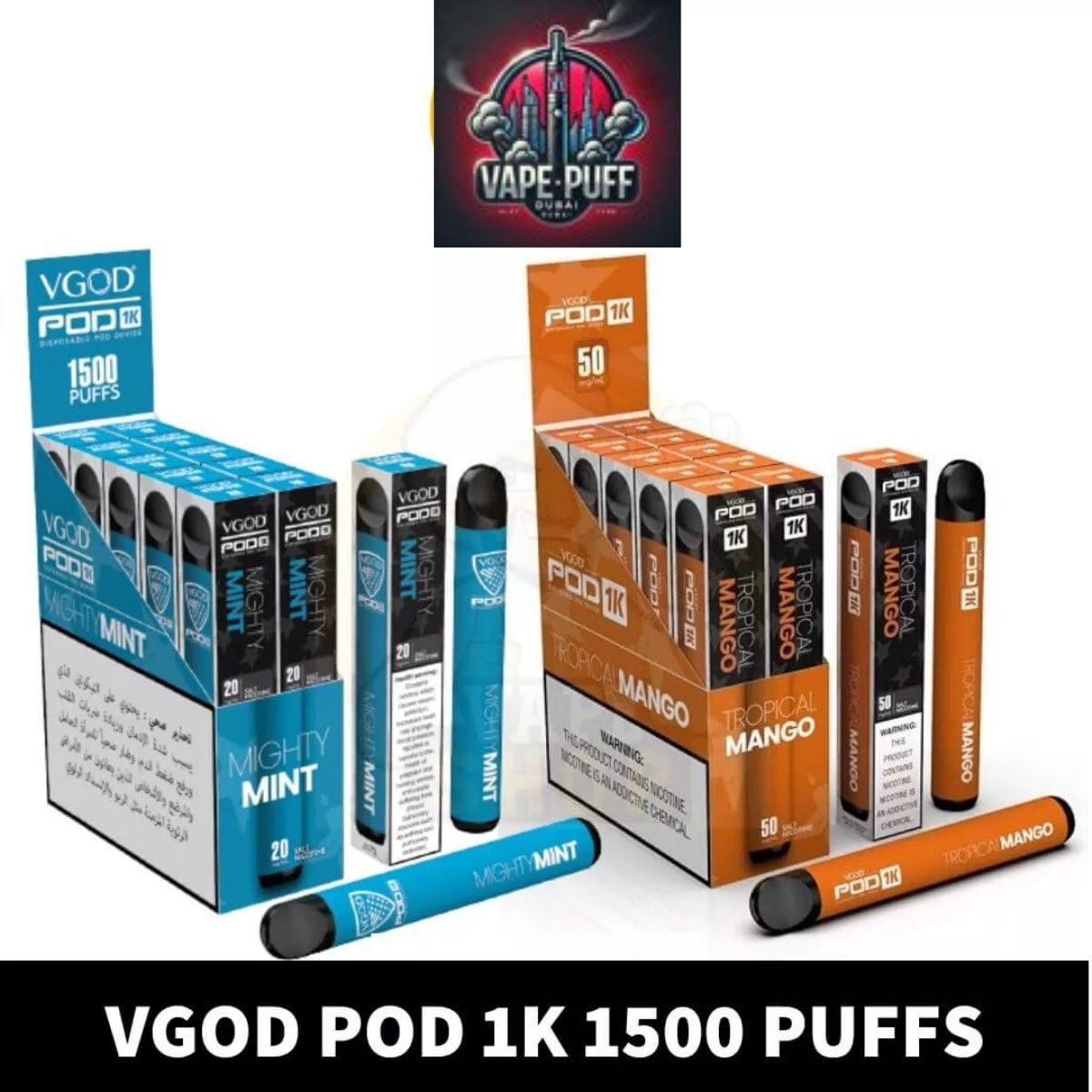 VGOD Disposable Pod 1K 1500 Puffs