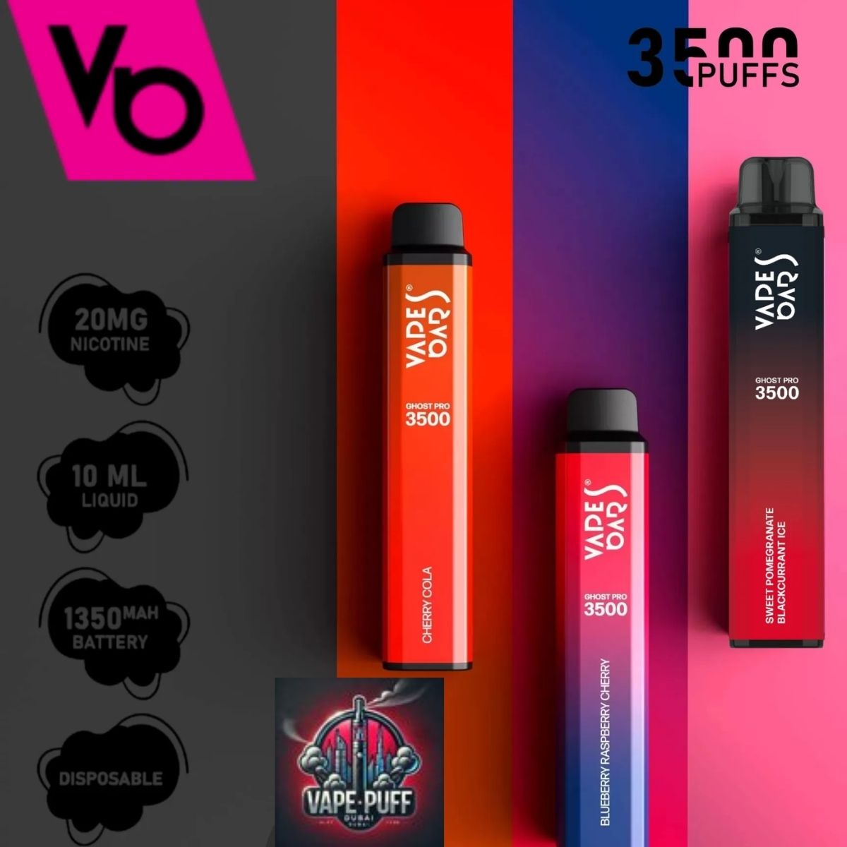 Vapes Bar Ghost Pro 3500 Puffs