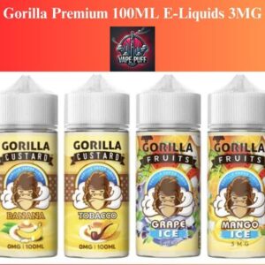 Gorilla Premium 100ML E-Liquids 3MG
