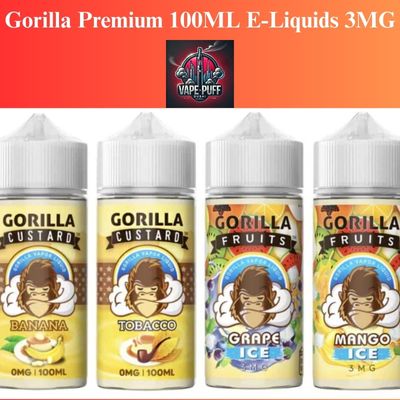 Gorilla Premium 100ML E-Liquids 3MG