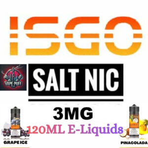 Isgo Bar 120ML E-Liquids All Flavour 3MG
