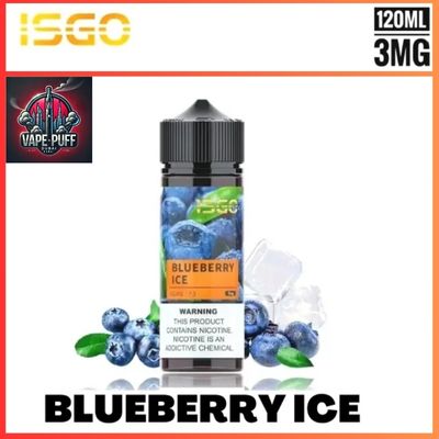 Isgo Bar 120ML E-Liquids Blueberry Ice 3MG