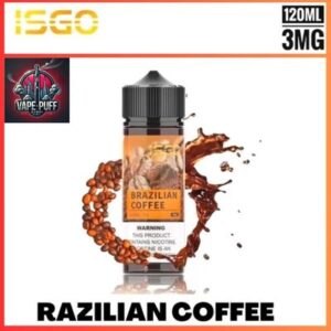 Isgo Bar 120ML E-Liquids Brazilian Coffee 3MG