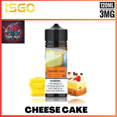 Isgo Bar 120ML E-Liquids Cheese Cake 3MG