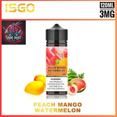 Isgo Bar 120ML E-Liquids Peach Mango Watermelon 3MG