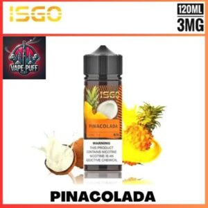 Isgo Bar 120ML E-Liquids Pina Colada 3MG