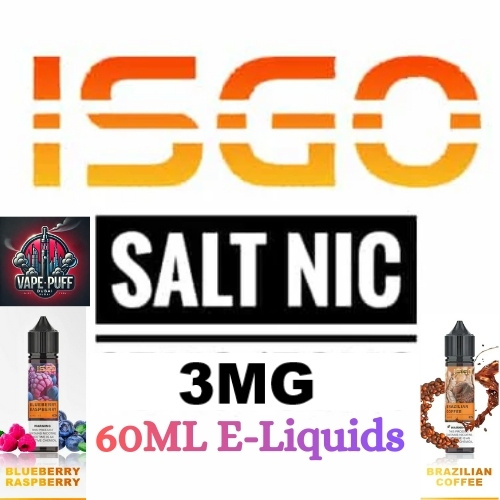 Isgo Bar 60ML E-Liquids All Flavour 3MG