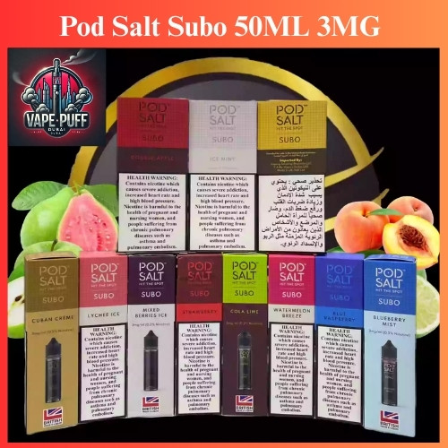 Pod Salt Subo 50ML E-Liquids All Flavour 3MG