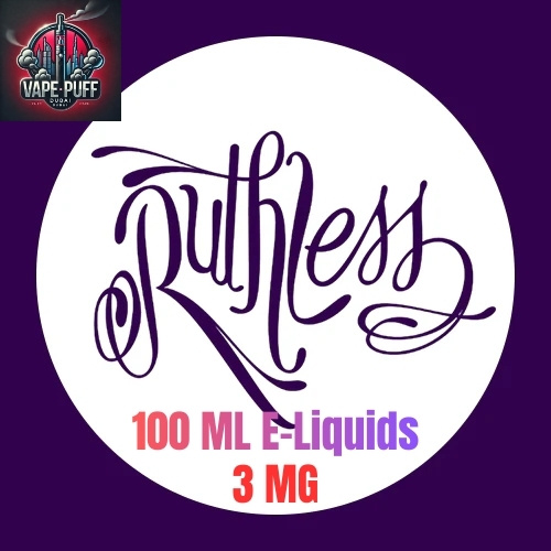 Ruthless 100ML E-Liquids All Flavour 3MG