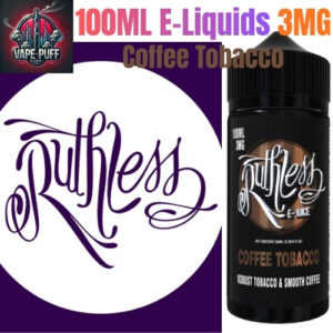 Ruthless 100ML E-Liquids Coffee Tobacco 3MG