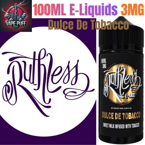 Ruthless 100ML E-Liquids Dulce De Tobacco 3MG
