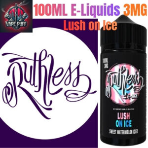 Ruthless 100ML E-Liquids Lush on Ice 3MG