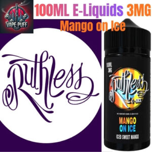 Ruthless 100ML E-Liquids Mango on Ice 3MG