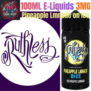 Ruthless 100ML E-Liquids Pineapple Lmnade on Ice 3MG
