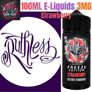 Ruthless 100ML E-Liquids Strawberry 3MG