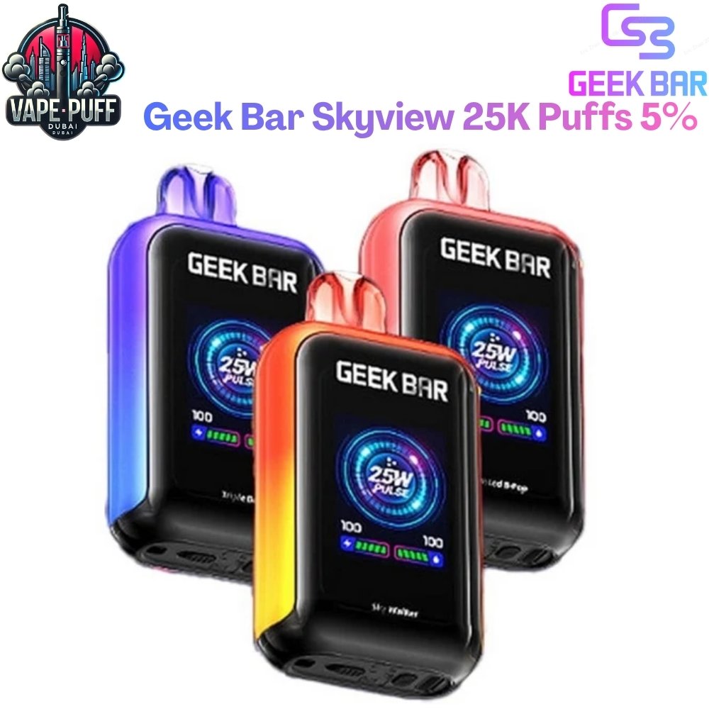 Geek Bar Skyview 25000 Puffs 50MG All Flavors Disposable Vape in Dubai UAE Geek Bar Skyview 25000 Puffs 50MG All Flavors Disposable Vape in Dubai UAE