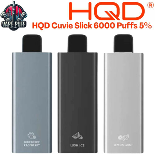 HQD Cuvie Slick 6000 Puffs 50MG All Flavors Disposable Vape in Dubai UAE