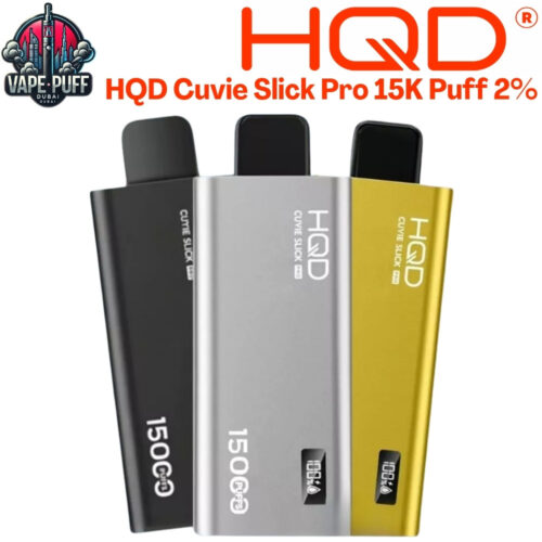 HQD Cuvie Slick Pro 15000 Puffs 20MG All Flavors Disposable Vape in Dubai UAE