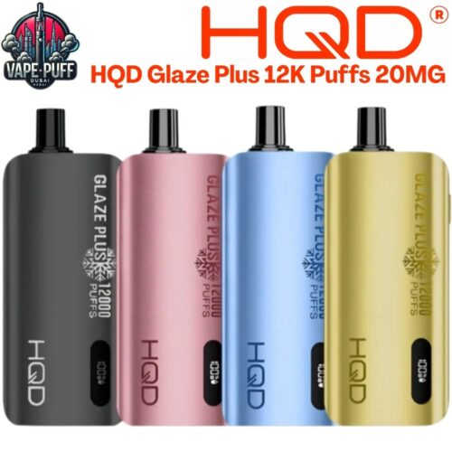 HQD Glaze Plus 12000 Puffs 20MG All Flavors Disposable Vape in Dubai UAE