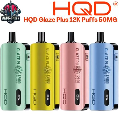 HQD Glaze Plus 12000 Puffs 50MG All Flavors Disposable Vape in Dubai UAE