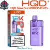 HQD Glow Pro 12000 Puffs 20MG Blue Razz Cherry Disposable Vape in Dubai UAE