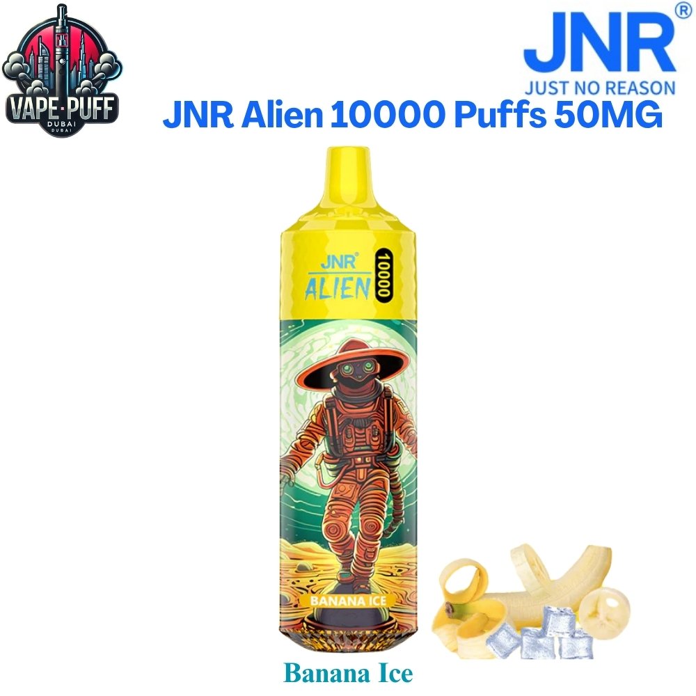 JNR Alien 10000 Puffs 50MG Banana Ice Disposable Vape in Dubai UAE JNR Alien 10000 Puffs 50MG Banana Ice Disposable Vape in Dubai UAE