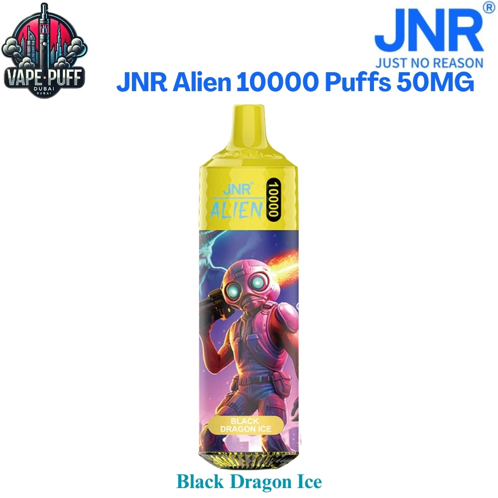 JNR Alien 10000 Puffs 50MG Black Dragon Ice Disposable Vape in Dubai UAE JNR Alien 10000 Puffs 50MG Black Dragon Ice Disposable Vape in Dubai UAE