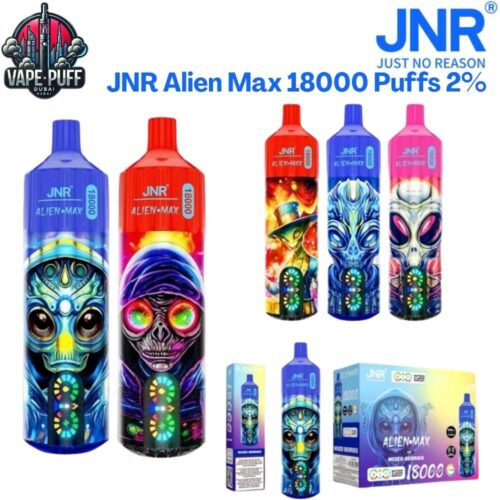 JNR Alien Max 18000 Puffs 20MG All Flavors Disposable Vape in Dubai UAE