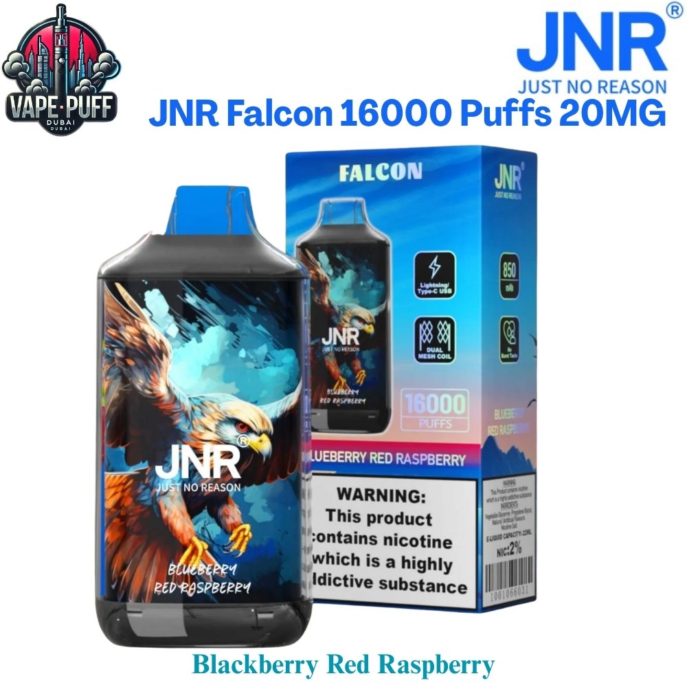JNR Falcon 16000 Puffs 20MG Blackberry Red Raspberry Disposable Vape in Dubai UAE JNR Falcon 16000 Puffs 20MG Blackberry Red Raspberry Disposable Vape in Dubai UAE