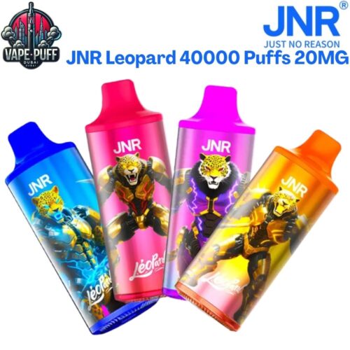 JNR Leopard 40000 Puffs 20MG All Flavors Disposable Vape in Dubai UAE