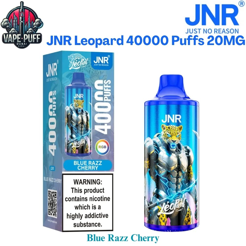 JNR Leopard 40000 Puffs 20MG Blue Razz Cherry Disposable Vape in Dubai UAE JNR Leopard 40000 Puffs 20MG Blue Razz Cherry Disposable Vape in Dubai UAE