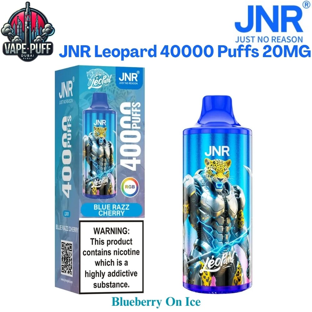 JNR Leopard 40000 Puffs 20MG Blueberry On Ice Disposable Vape in Dubai UAE JNR Leopard 40000 Puffs 20MG Blueberry On Ice Disposable Vape in Dubai UAE