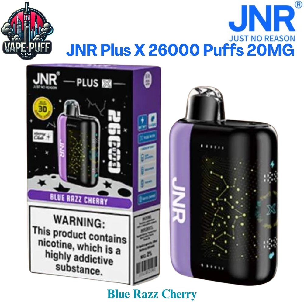 JNR Plus X 26000 Puffs 20MG Blue Razz Cherry Disposable Vape in Dubai UAE JNR Plus X 26000 Puffs 20MG Blue Razz Cherry Disposable Vape in Dubai UAE