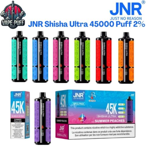 JNR Shisha Ultra 45000 Puffs 20MG All Flavors Disposable Vape in Dubai UAE