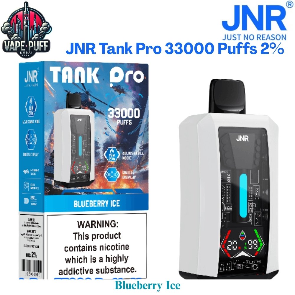 JNR Tank Pro 33000 Puffs 20MG Blueberry Ice Disposable Vape in Dubai UAE JNR Tank Pro 33000 Puffs 20MG Blueberry Ice Disposable Vape in Dubai UAE