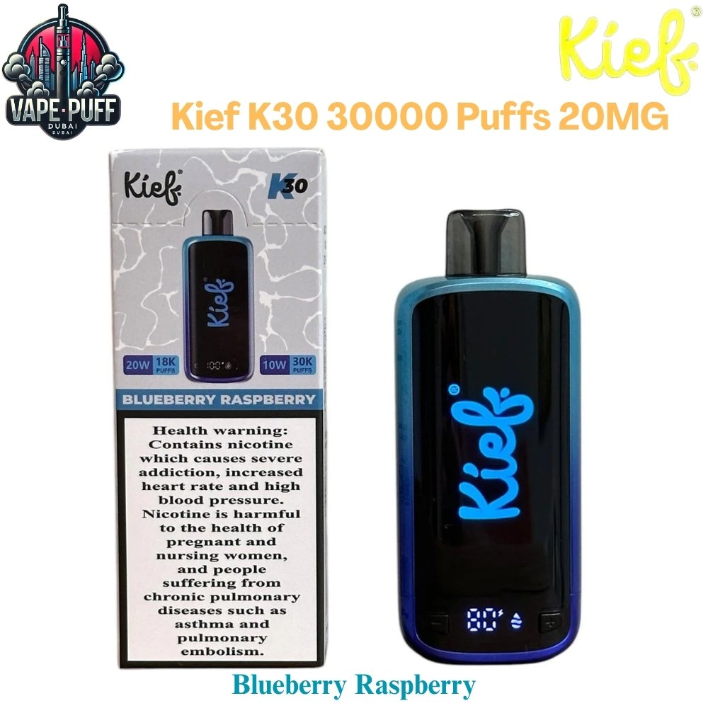 Kief K30 30000 Puffs 20MG Blueberry Raspberry Disposable Vape in Dubai UAE