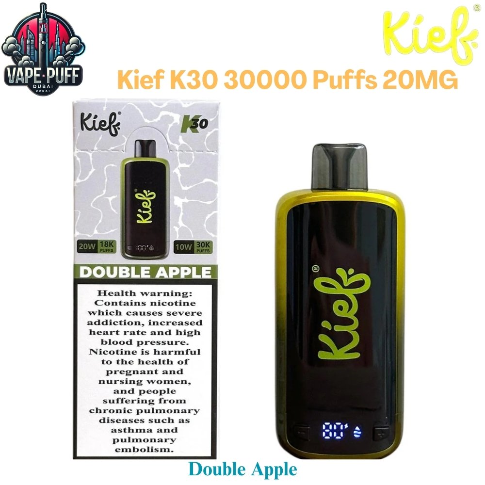 Kief K30 30000 Puffs 20MG Double Apple Disposable Vape in Dubai UAE