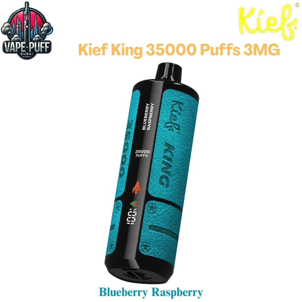 Kief King 35000 Puffs 3MG Blueberry Raspberry Disposable Vape in Dubai UAE