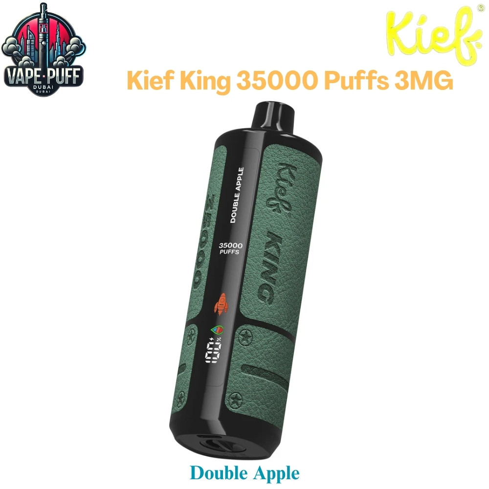 Kief King 35000 Puffs 3MG Double Apple Disposable Vape in Dubai UAE